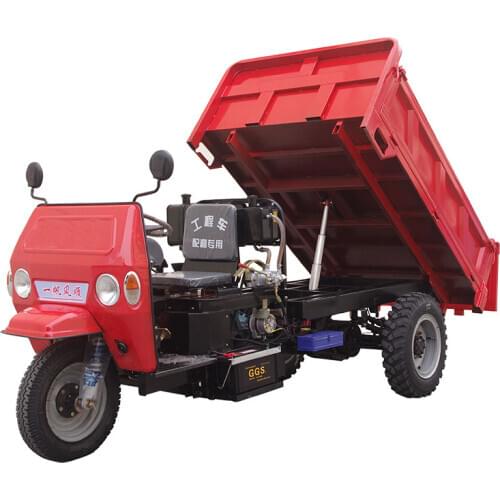7-speed 18HP U-shaped engineering agricultural vehicle tricycle diesel tractor dump truck climbing mountain loader