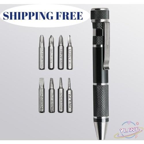 8 In 1 Mini Precision Pen Screwdriver Gadgets Screw Driver Hand Repair Tools Kit for Cell Phone Precision Screwdriver Set Pen