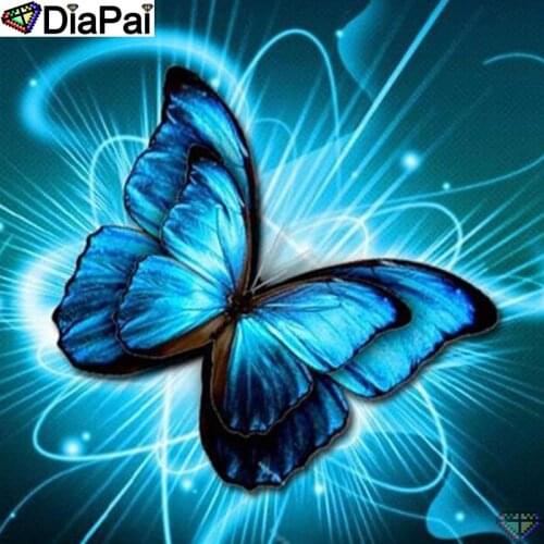 DiaPai 5D DIY Diamond Painting 100% Full Square/Round Drill "Animal butterfly " Diamond Embroidery Cross Stitch 3D Decor A22543