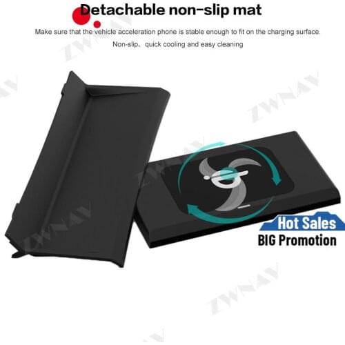 QI car wireless charger For Jaguar XE/XF/XEL/XFL/F-PACE 2017-2019 Infrared Wireless Charging Car Phone Holder for iphone/Samsung