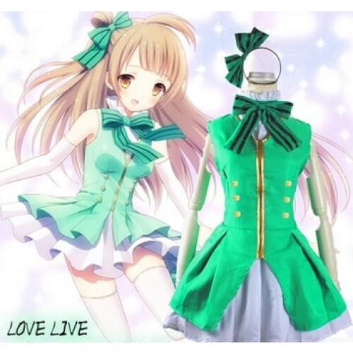 Free Shipping Love Live Start dash Minami Kotori Green Lolita Dress Cosplay Costume
