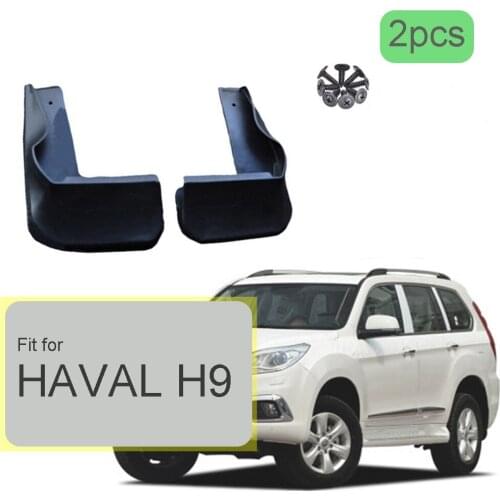 Car Mud Flaps for Great Wall Haval H9 2015-2020 Decorative Mudguards Water Protective Fender Mudflaps Left & Right 2pcs for Sale