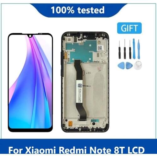 Original 6.3'' For Xiaomi Redmi Note 8T LCD Display Screen Replacement LCD Touch Screen Digitizer For Redmi Note 8T With Frame