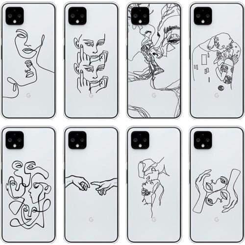 Funny Face Abstract Cartoon Phone Case For Google Pixel 4 XL Soft TPU Fashion Cover For Google Pixel 3a 3 2 XL 4 Silicone Fundas