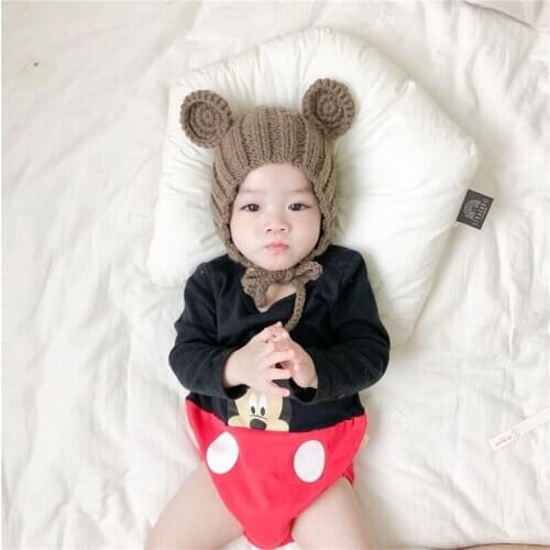 Newborn Baby Boy Girl Rice Mouse Jumpsuit Short Sleeve Romper,Long Sleeve Baby Romper Summer Onesies Clothes 0-18M