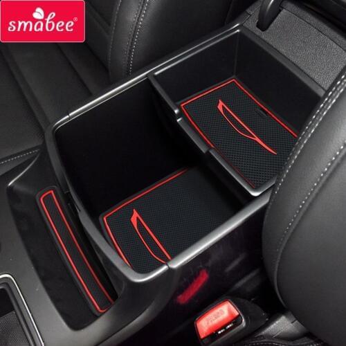 Smabee Gate slot pad Non-slip mats For KIA Sorento 2015 2016 2017 2018 2019 Sorento Prime UM Interior door pad Cup Holders