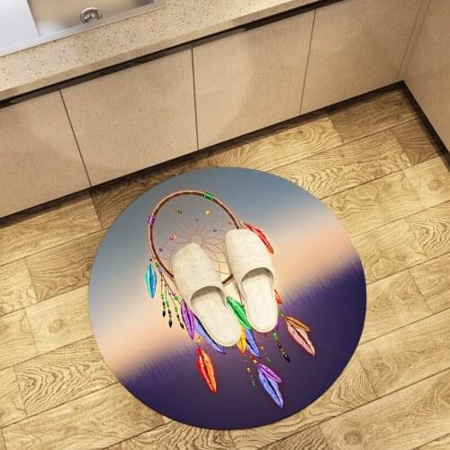 Dream Catcher Round Floor Mat Driving Away Nightmares Area Rugs Large Home Living Room Bedroom Bathroom Decorate Carpet