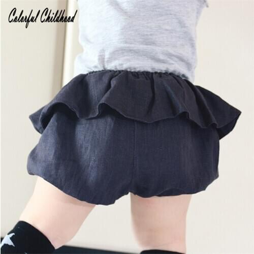 0-4Y girls summer lantern shorts Bobo cotton ruffle bubble loose PP pants baby skirt pants adorable Infant/newborn Clothes