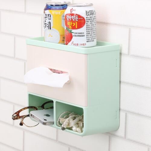 BF040 Multi-functional Dual-purpose double use type paper towel box tissue box 18.5*20*9cm