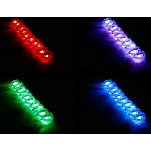 Set of 10 Battery Powerd flickering Flameless 12 key Remote Control LED taper Candle RGB teaLight Wedding Xmas Party tree w/Clip