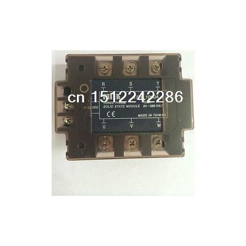 1pcs Soild State Module TSR - 100 DA 100A 4 - 32V DC 24~380V AC Three Phase