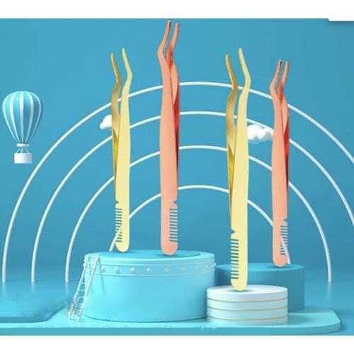 Lash Extension Tweezer Faux Cils Pince A Epiler Pincas De Metal Penseta Do Brwi Pinzas Pestañas Wimpern Pinzette Cilios Tools