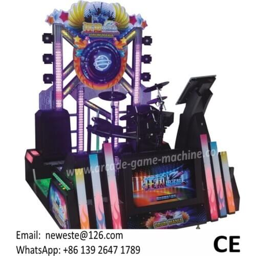 Amusement Crazy Jazz Electronic Drum Music Coin Operated Simulator Game Machine