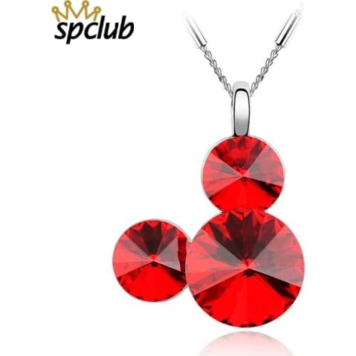 Charm Necklaces for Women Girl Genuine Crystals from Swarovski cute Animal Pendant Choker Necklace Jewelry Party Prom Gift