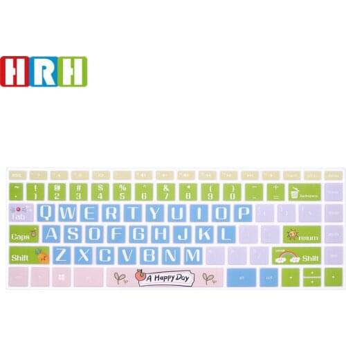 HRH Various patterns Silicone Keyboard Cover Skin for HP 14 inch /for HP Pavilion x360 Keyboard Cover 14M-BA 14M-CD 14-BF