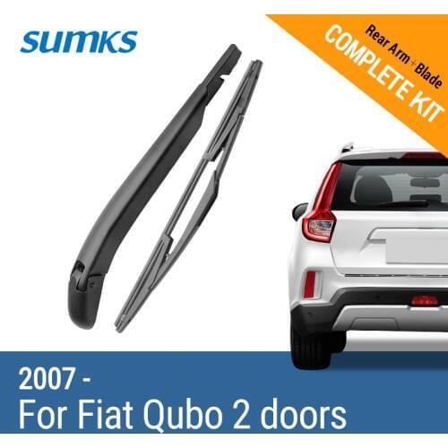 SUMKS Rear Wiper & Arm for Fiat Qubo 2 door 2007 2008 2009 2010 2011 2012 2013 2014 2015 2016 2017