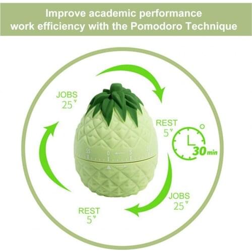 Timer Vegetable Fruit Shaped Mechanical ABS Creative Cooking Time Reminder for Home