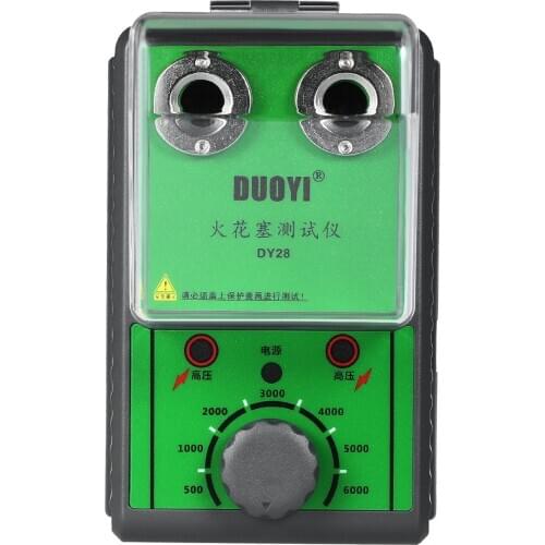 US Plug Car Spark Plug Tester Automotive Diagnostic Tool Double Hole Detector 12V Gasoline Vehiles Ignition Analyzer