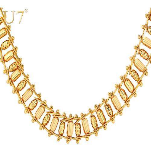 U7 Steampunk Biker Jewelry Retro Bullet Necklace Gift Trendy 11MM Thick Chunky Gold Color Chain Men Collier N468