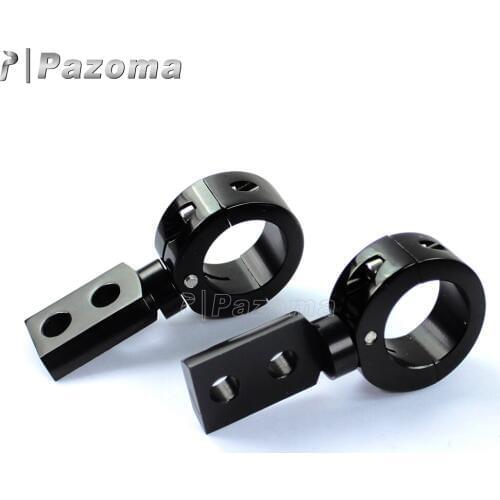 1 1/4'' Universal Motorcycle Engine Crash Bar Handlebar Mount 1" 7/8" CNC Aluminum Spotlight Fog Light Bracket Holder 32/22/25mm