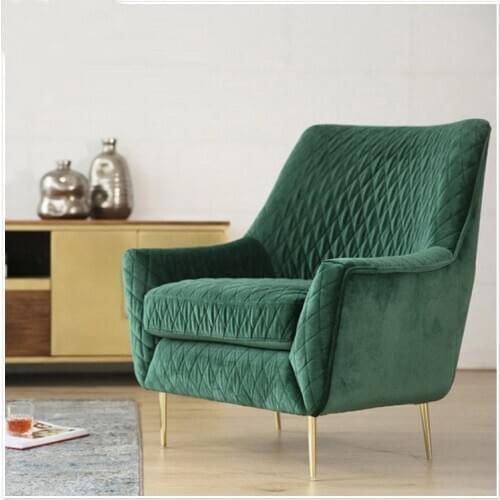 Chinafurniture Simple stainless steel Modern creative cloth art office chair Hotel office chair European leisure chair