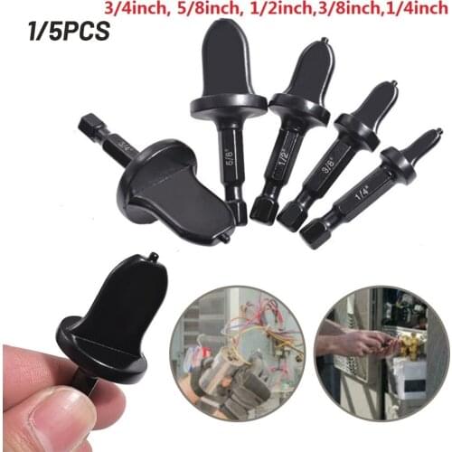 1/5pcs 6.35mm Hex Shank Bearing Steel Tube Expander Drill Bit 1/4" 3/8" 1/2" 5/8" 3/4" For Expand HVAC Pipes Power Tools