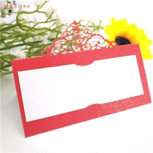 10pcs Heart Laser Cut Wedding Party Table Name Place Cards Favor Decor Wedding Decoration Paper Cards 20 Color 9x9cm 7z