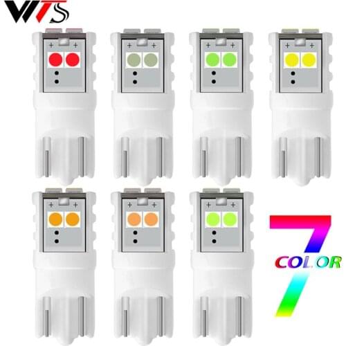 2pcs W5W 194 T10 Led Bulbs 3030 SMD 6000K 161 168 194 Led 5w5 for Car Interior Dome Reading Lamp License Plate Light Signal Lamp