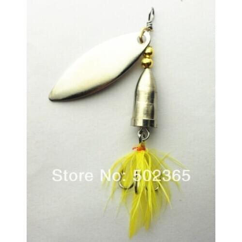 2014 New 80pc by ePacket Spinner Lure Metal Lure, 6G 6#hooks Fishing Lure 6# Hook Spoon Metal Lures fishing tackle