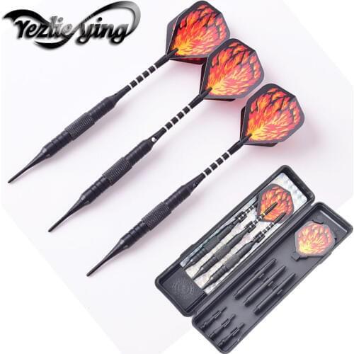 3 Pieces / Set of Professional Darts 17 Grams Soft Tip Aluminum Tree Beautiful Darts Flight High Quality