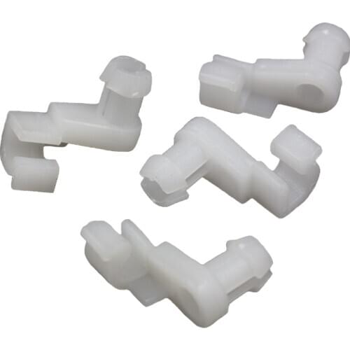 50PCS/lot White Door Lock Latch Rod Clip Nylon Retainer 5mm Size Hole Car Vehicle Fastener