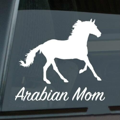 Arabian Mom Sticker Die Cut Vinyl Ver 2 Arab Horse window decal Size(inch): 5.50 x 5.04