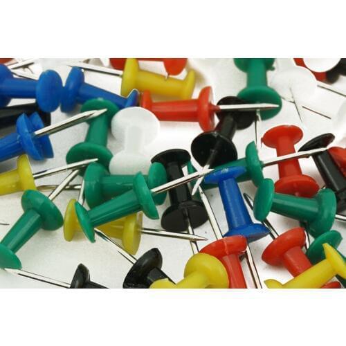 Free Shipping 100pcs Thumb Tack Push Pins Office Stationery For drawing office soft wood