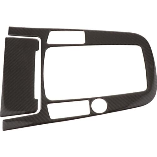 Colorfast Car Carbon Fiber Gear Panel Decoration Cover Sticker Decal For Audi Q5 13-17 Black
