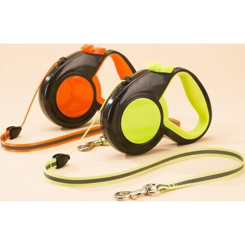Pet Cross-Border Dog Supplies New Reflective Pet Hand Holding Rope Automatic Retractable Dog Rope Dog Hand Holding Rope