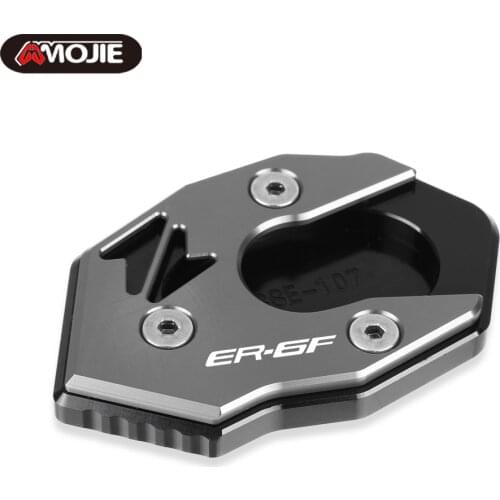 For KAWASAKI ER6F ER 6F 2011 2012 2013 2014 Motorcycle CNC Foot Side Stand Pad Plate Kickstand Enlarger Support Extension ER-6F