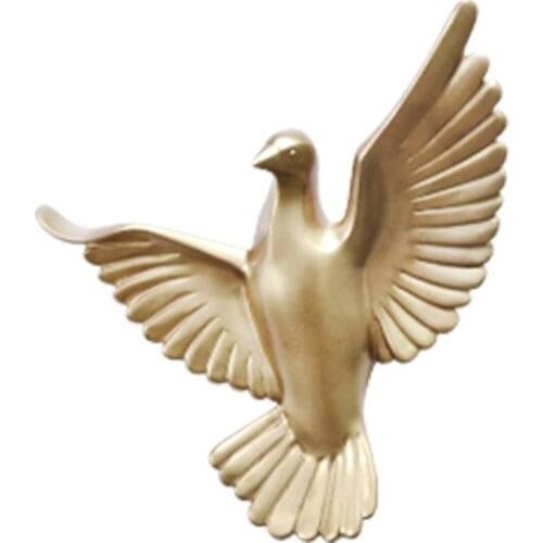 6PCS European Wall Hanging Resin Birds Decoration Crafts 3D Stereo Home Livingroom Sofa TV background Mural Ornaments Art