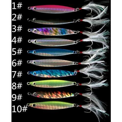 Hot Sale9cm 60g Metal Lure Fishing Spoon Freshwater Fishing Hard LureSliceJigBait Spoon Fishing Tackle Metal Jigging