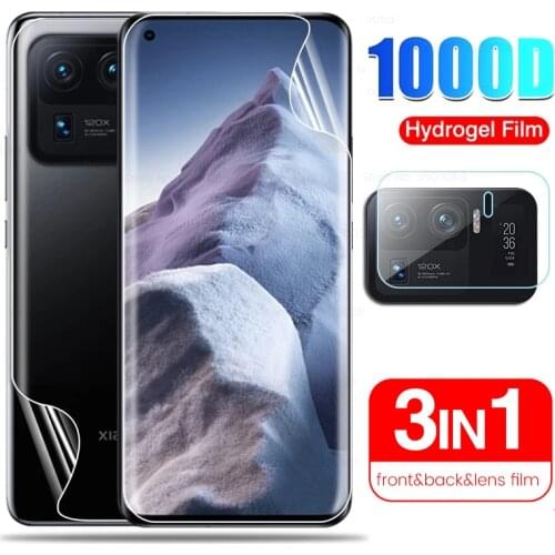 Mi11 Ultra Hydrogel Film Front Back Screen Protectors Not Glass for Xiaomi Xiomi Xaomi Mi 11 Ultra 5G 2021 6.81'' Camera Glass