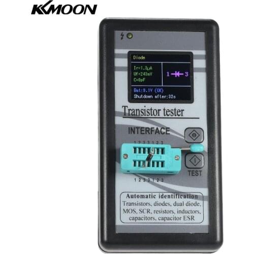 Multi-purpose Transistor Tester 128*160 Diode Thyristor Capacitance Resistor Inductance MOSFET ESR LCR Meter TFT Color Display