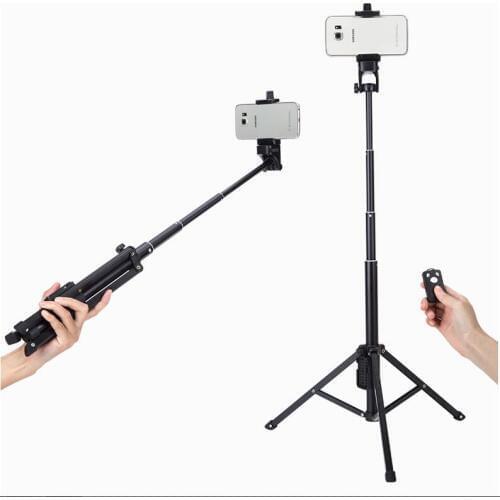 Mini Tripod Self-Portrait Monopod Phone Selfie Stick Bluetooth Self-Timer Pole Yunteng YT1688