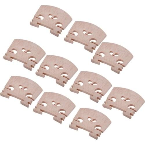 Violin Bridge 4/4 Maple Leaf Violin Bridge 10 Pack Violin Parts Violin Code