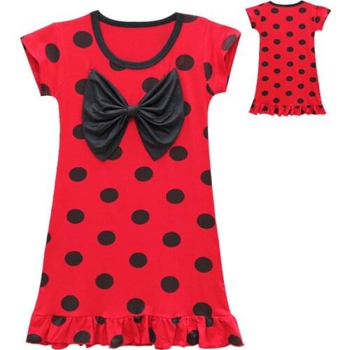 Fancy Girls Costume Kids Dress Cosplay Christmas Party Children Red Dot Cat Zentai Suit Halloween Costume Casual Dress Toy Set