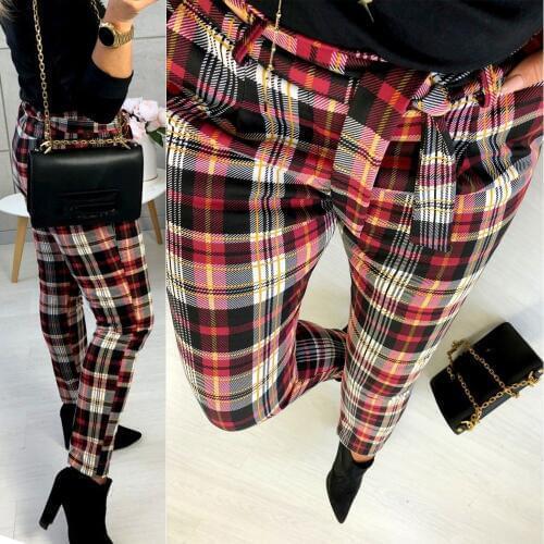 Neatie kiddie Women's Plaid Trousers