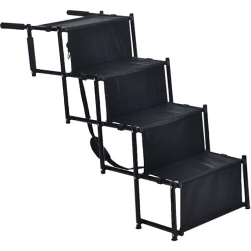 Non Slip Bottom Folding Pet Stair, Safety Buckle Pet Toy, Solid Foldable Dog Stair