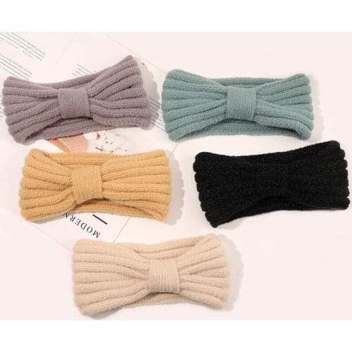 Korean Hair Band Headbands for Women Colorful Solid Color Knitting Autumn Winter Headband Girls Hair Accessories Hair Bands New