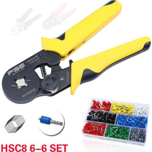 COLORS Hsc8 6-6 crimping tool cable crimp plier clip wire stripper cutter pliers set Electrical terminal crimper mini Tools