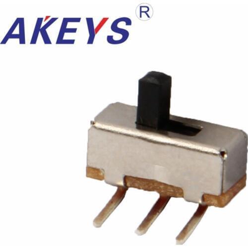 10PCS SS-12D03 1P2T-G4 Single pole double throw slide switch pin spacing 2.54mm DIP 3 pin bend pin for flashlight