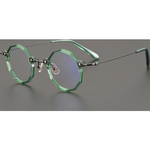 High Quality Matte Acetate With Texture Glasses Frame Men Retro Round Eyeglasses For Women Clear Lens Prescription Eyewear