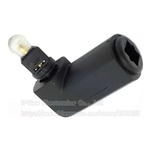 NCHTEK TOSLINK Optical Digital Audio RIGHT ANGLED 90 Degree TOSLink Female to Male Plug Adapter/Free Shipping/1PCS